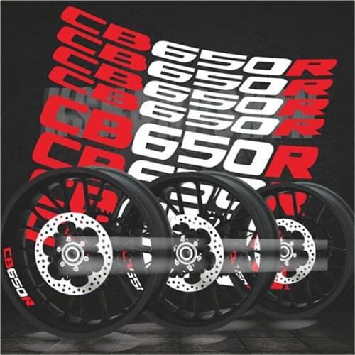 New Motorcycle modified Tire rim reflective Sign stickers creative wheel logo decals For Honda CB650R cb 650r moto sticker