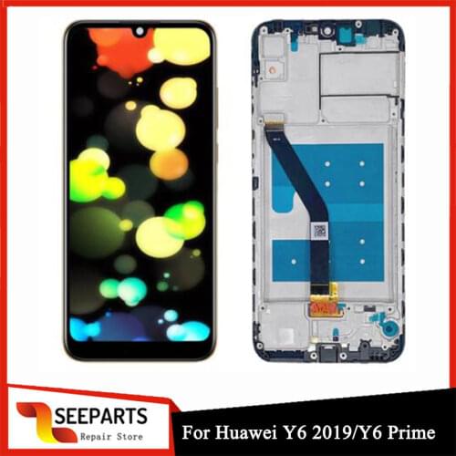 Original LCD 6.09" For Huawei Y6 2019 Y6 Prime 2019 LCD Display Touch Screen Digitizer Assembly MRD-LX1F LCD Huawei Y6 Pro 2019