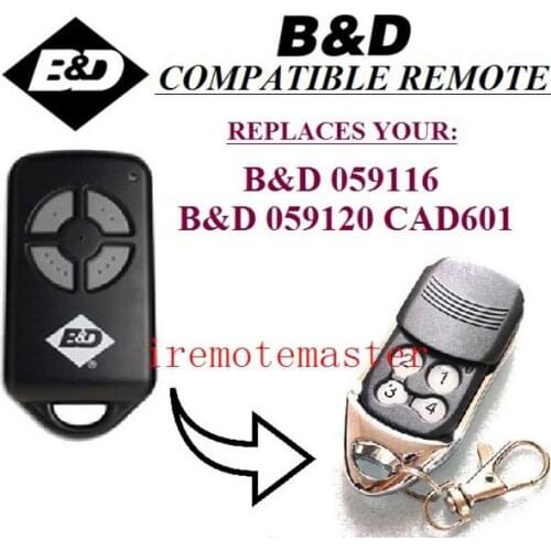 The remote replace for BND remote 059116,059120 CAD601 garage door transmitter very