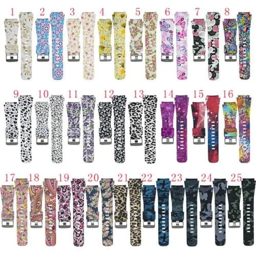 50PCS Watchbands printing 22mm luxury brand New Fashion Sports Silicone Bracelet Strap Band For Samsung Gear S3 Frontier Classic