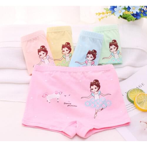 5Pcs Lot 2 To 12 Years Kids Underwear Girls Panties Cartoon Princess Designs Childrens Cotton Briefs ZL8316