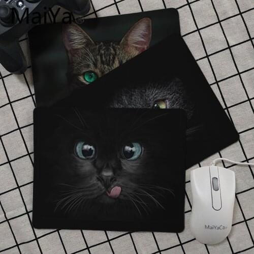 Maiya Top Quality Black Cat beautiful eyes Keyboard Gaming MousePads Top Selling Wholesale Gaming Pad mouse