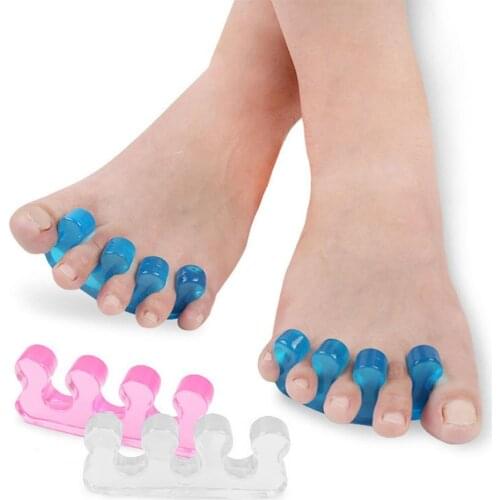 1 Pair Toe Separators Reusable Breathable Manicure Tool Pedicure Nail Polish Toenail Trimming Separators for Salon Separators