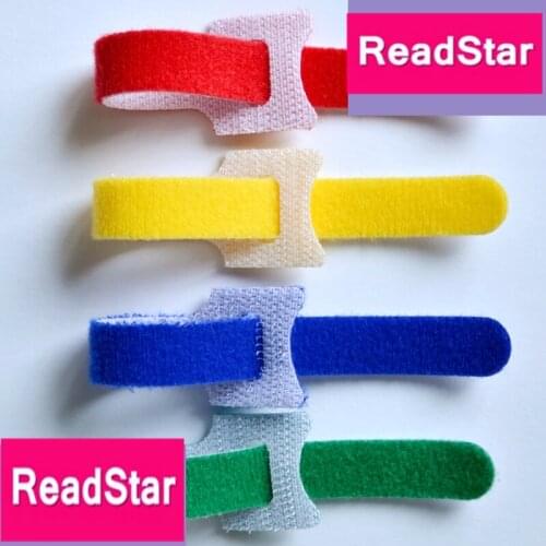 100PCS/LOT 12x200mm Colorful Nylon Hook and Loop fastener Cable Ties self lock Computer cable straps magic bandages