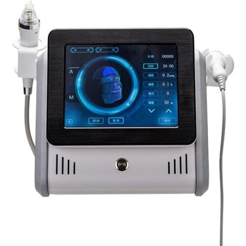 2 in 1 rf fractional micro-needle machine with cold hammer anti-acne shrink pores facial skin care tools stretch marks remover