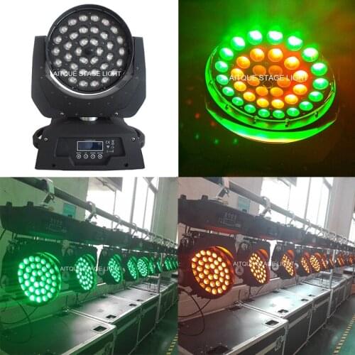 20lot Stage light movement of the head wash light1 36x 15w rgbaw high power led moving head zoomer lights