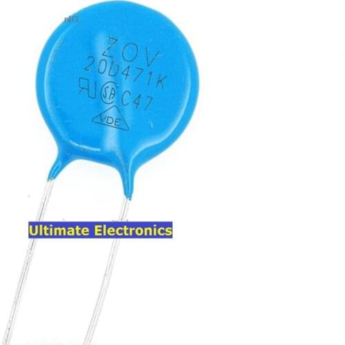 20pcs Varistors 20D471K 470V Metal voltage dependent resistor