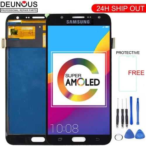 5.5" Super AMOLED Original LCD for SAMSUNG Galaxy J7 2015 Display J700 Touch Screen for SAMSUNG J7 2015 J700 J700F J700M J700H