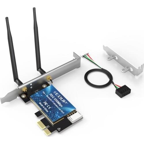 AC1200Mbps Wi-Fi With Bluetooths PCI Express adapter With 2*5dBi Antenna wifi laptop card ethernet usb wifi adapter 1200mbps