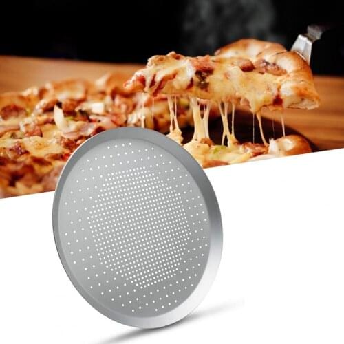 Non-Stick Tart Quiche Flan Pan Molds Pie Pizza Pan Eco-friendly Anti-deform Aluminum Alloy Pizza Baking Tray for Home