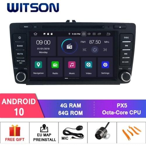 WITSON Android 10.0 car gps system for SKODA OCTAVIA 2009 2010 2011 2012 2013 2014 2015 car audio car radio car dvd player
