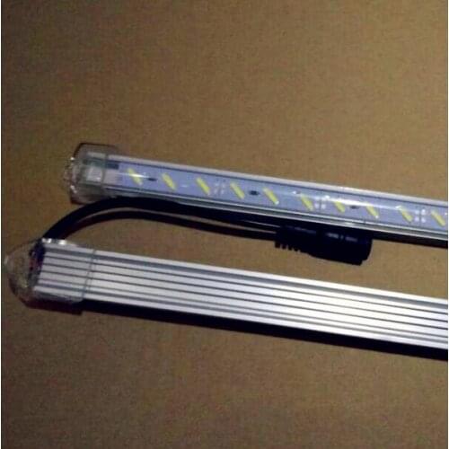 Free shipping 50cm High bright rigid led bar DC 12V 36 SMD 8520 LED Hard Rigid Strip Bar Light DC connector