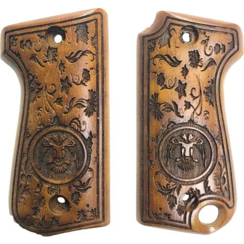 Astra 7.65 Compatible Seljuk Pattern Engraved Laser Cut Wooden Grip