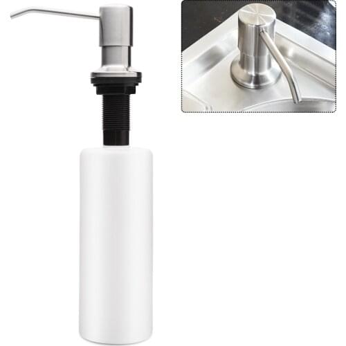 500ML Kitchen Sink Soap Dispenser ABS Plastic Built In Lotion Pump Plastic Bottle For Bathroom And Kitchen Liquid Soap Organizer