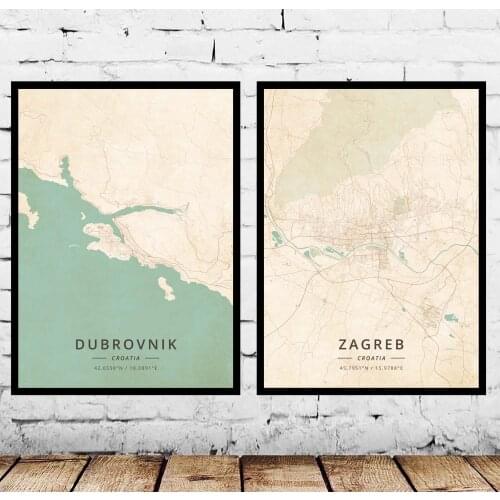 Dubrovnik Zagreb Croatia Poster