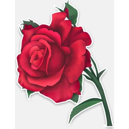 Creative Decal Mysterious Unique Roses Flowers Car Stickers Decor Bumper Car Window,15cm*12cm