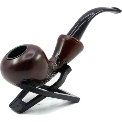 New Brown enrolled style bakelite pipe smoking pipe tobacco pipe for gift Boxed