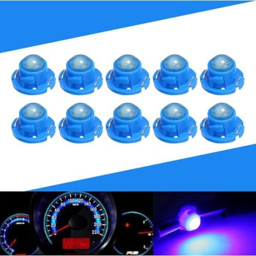 10pcs T4.7 Blue LED Instrument Dashboard Light 12V Super Bright A/C Climate Control Light Bulb For Car Auto Signal Lamp Parts