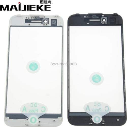 MAIJIEKE A+ Screen Front Glass Lens+Frame+OCA for iphone 5s 5 5c 6 6s 7 plus Glass Earpiece Anti Dust Mesh+Camera Holder Bracket