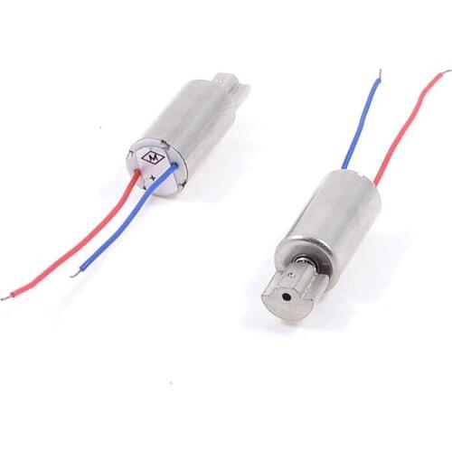 2Pcs DC 1.5V-3V 6mm x 12mm Mini Coreless Vibration Motor for Aircraft Toy