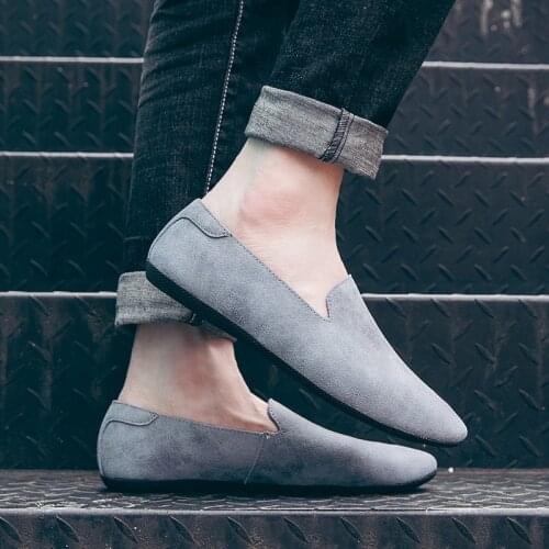 Men Shoes slip on Genuine Leather Shoes Tabi Styled Flats Casual Shoes Male Fashion Designer Vintage Man Leather Shoes men