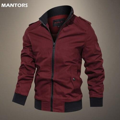 2021 Mens Autumn Cargo Jacket Cotton Casual Coat Male Slim Bomber Jacket Outerwear Windbreaker Brand Clothing Mens Streetwear