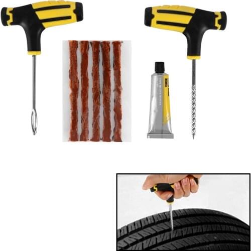 Onever One Set Car Tire Repair Tools Set Car Empty Tires Repair Tools Patch Car Professional Accessories Puncture Tubeless Tire