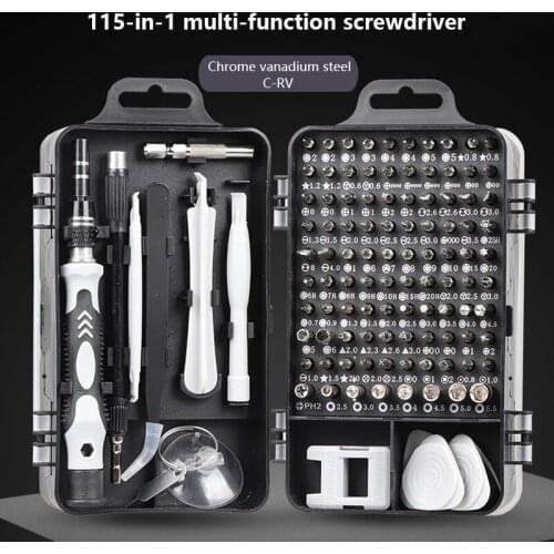 115 in 1 Screwdriver Set Screw Driver Bit Set Multifunctional Precision Mobile Phone Glasses Watch Disassembly Repairer Tool