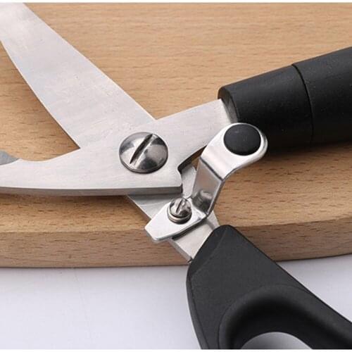 Poultry scissors chicken duck fish seafood knife stainless steel strong scissors kitchen scissors multi-function kitchen tools