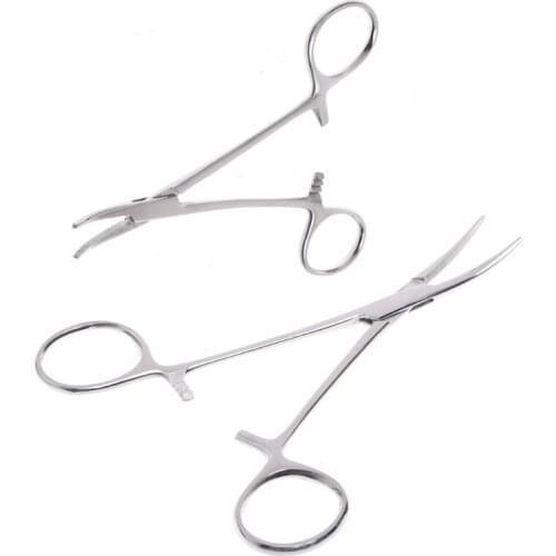 Dog ear scissors, dog and cat ear cleaning pliers, wire cutters, pet pliers, tweezers, hemostatic tools