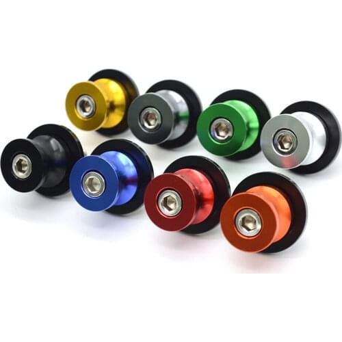 R QIANKONG For Honda CBR 1000 RR SP2 CBR250R 300R 500R 600F4i 600RR CNC Moto Swingarm Spools Slider 8mm Swing arm Stand Screws