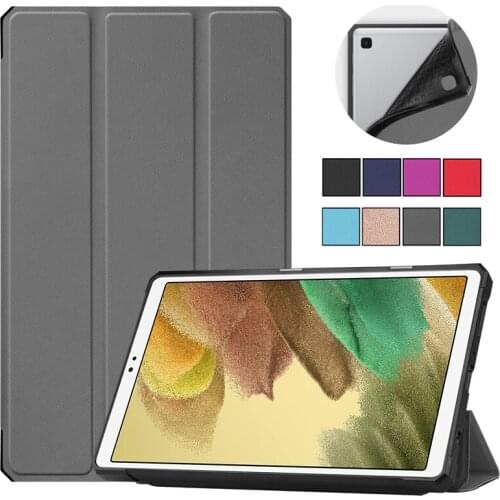 Folding Leather Tablet Case For Samsung Tab A7 Lite Case 8.7 2021 TPU Back Magnetic Cover For Galaxy Tab A7 Lite Case T220 T225