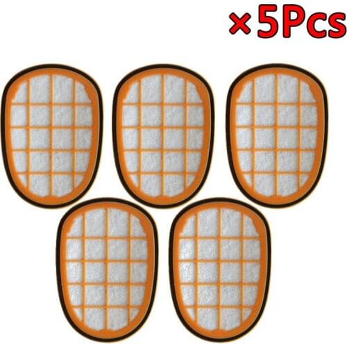 5Pcs Vacuum Cleaner Replacement Parts Hepa Filter For Philips FC6822 FC6823 FC6827 FC6908 FC6906 FC6904 Motor Hepa Filter
