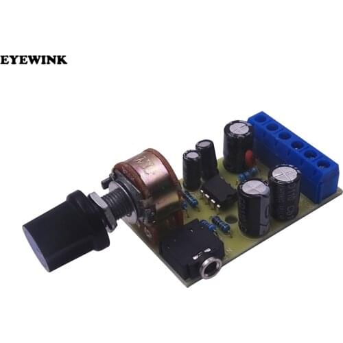 TDA2822 TDA2822M Amplifier Board DC 1.8-12V 2.0 Channel Stereo Mini AUX Audio Amplifier Module AMP with 50K Ohm Potentiometer