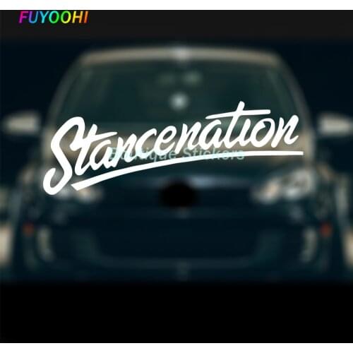 NEW English Car Sticker Funny Stancenation Stickers for Car Accessories for Girls Car Window Motorcycle Decals Waterproof PVC