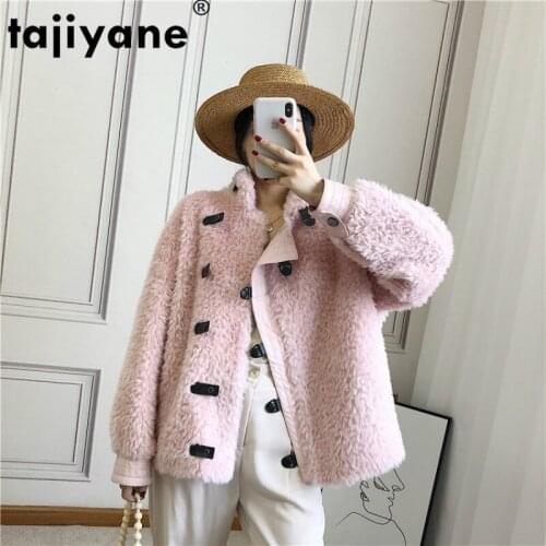 Coat Fur 2real Wool Jacket Spring Autumn Coat Women Clothes 2021 Korean Vintage Sheep Shearling Women Tops Manteau Femme ZT3792