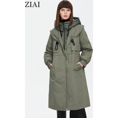 Женские осенние парки Ziai China At AliExpress