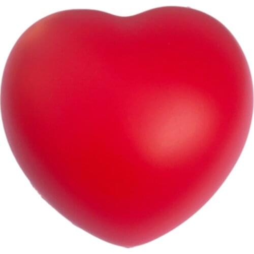 12 Pcs Squeeze Ball Heart PU Soft Hand Toys Solid Foam Stress Relief Balls For Kids Adults Toys For Children Home Office