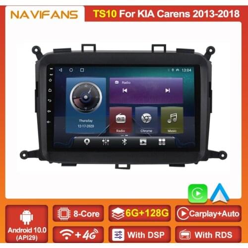 4G LTE Ram 6+128G RDS Android 11 Car DVD Player For KIA Carens 2014 2015 2016 2017 GPS Nav Multimedia Radio Stereo BT5.0 SWC DSP