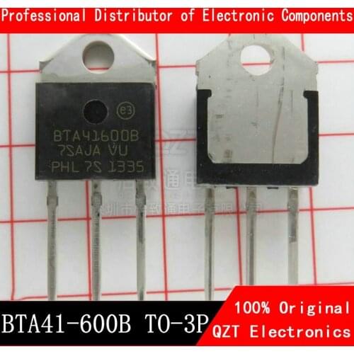5PCS BTA41-600B BTA41-600 Triac 600V 40A BTA41600B BTA41600 BTA41 TO-3P 40A new and original IC