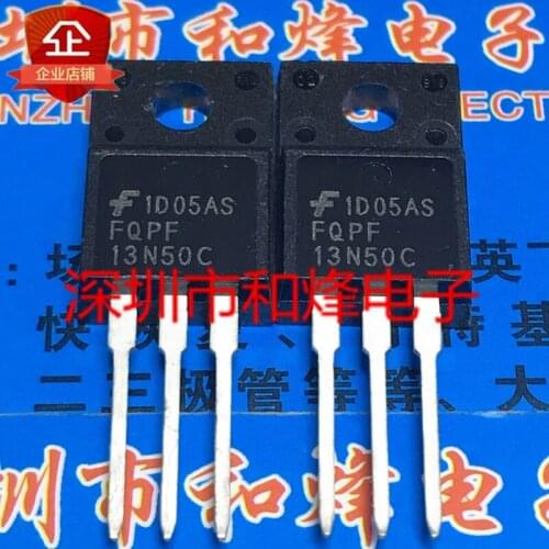 6pcs/lot FQPF13N50C TO-220F 500V 13A In Stock