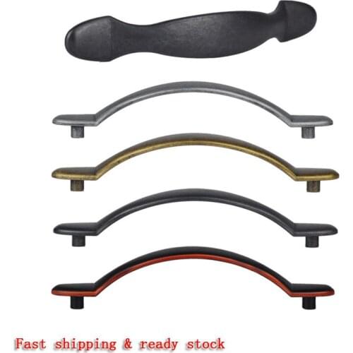 2pcs Antique Furniture Handle Retro Cabinet Knob and Handle Wardrobe Cabinet Drawer Kitchen Pull Knob Furniture Accessories