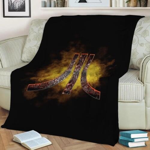 Atari Throw Blanket Print on Sherpa Blankets Soft for Sofa Customized DIY Plush Thin Quilt