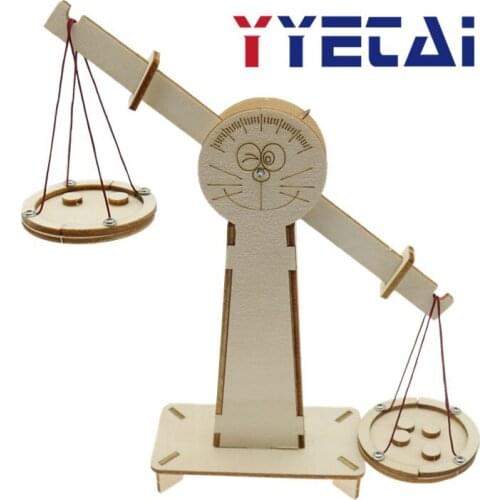 Balance scale diy technology small production student children manual work assembled model experimental material
