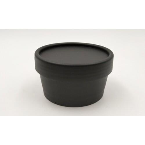 Free Shipping 50pcs/lot 50ml plastic black PP cone shape cosmetic jar container for face cream container