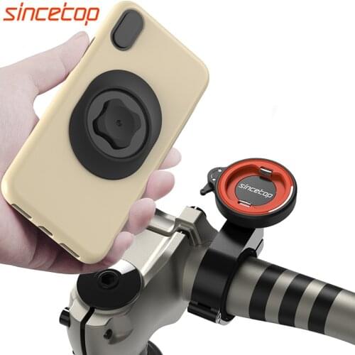 Mountain Bike Phone Holder with Quick Mount,MTB Road Bicycle Moto Aluminum GPS Bracket Ultra-Lock System Riding Clip Stand