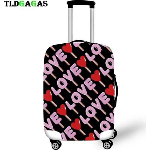 Elastic Luggage Protective Cover Case For Suitcase Protective Cover Trolley Cases Covers Xl Travel Accessories Cool LOVE Case