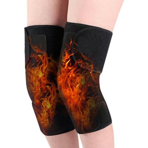 Brand New Men Knee Pads Self Heating Magnetic Knee Brace Support Pad Thermal Therapy Knee Protector Solid Warm Fashion Hot 2019