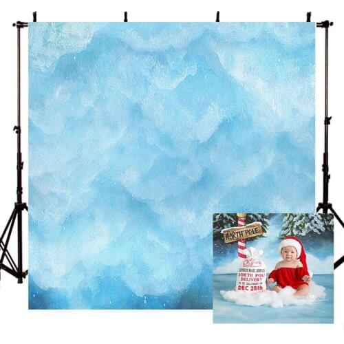 Avezano Photography Backgrounds Winter Snow World Christmas Ice Floor Baby Shower Backdrop For Photo Studio Photocall Decoration
