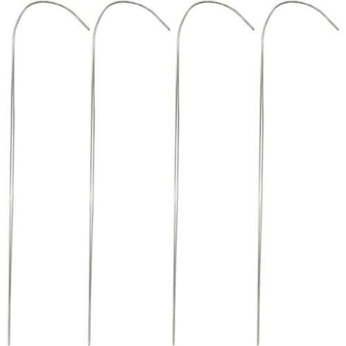 Stainless Steel Curved Needles Threader Embroidery Needle for Spin String Bead